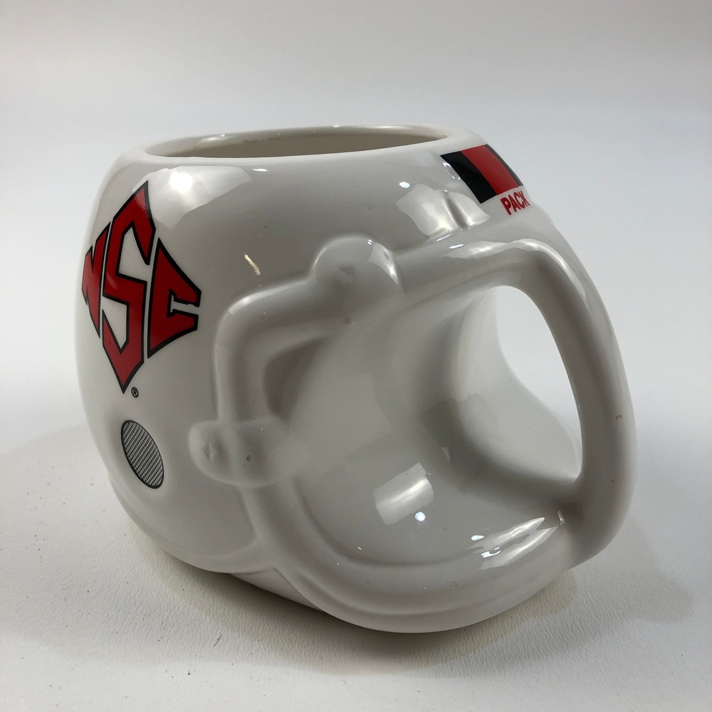 Vintage 1986 NC State Wolfpack Football Helmet Mug White NCAA College Sports